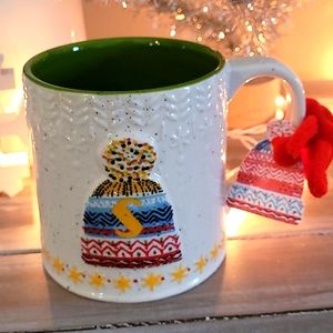 New Anthropologie Holiday 'S' Mug